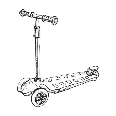 Самокат рисунок