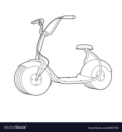 Самокат мультяшный