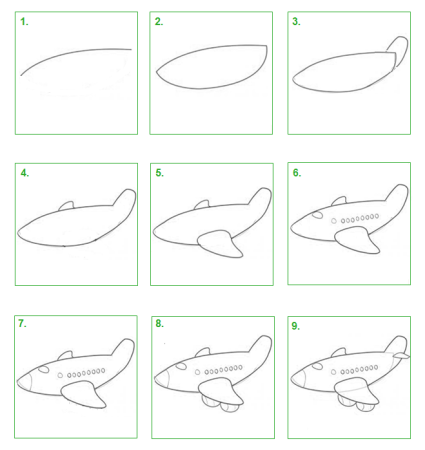 Самолет карандашом