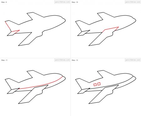 Самолет макет для рисования