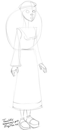 Аленушка рисунок карандашом