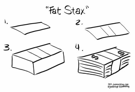 Как нарисовать деньги легко