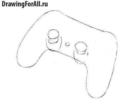 Джойстик рисунок карандашом