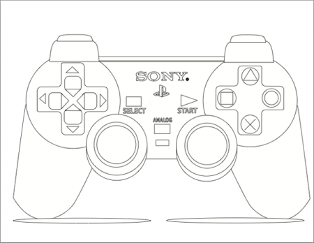 Чертеж джойстика ps4