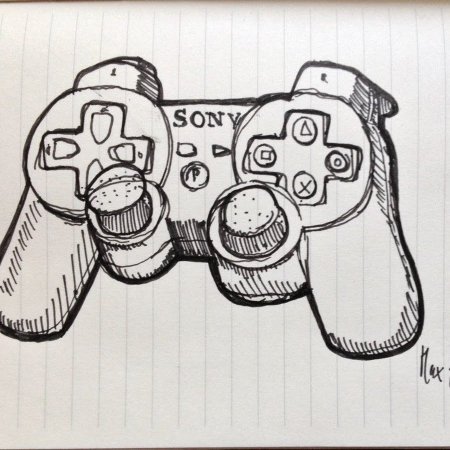 Джойстик трафарет