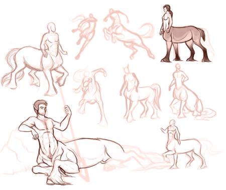 Кентавр арт референс