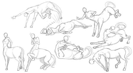 Кентавр референс позы