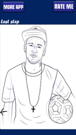 Нарисовать Неймара легко