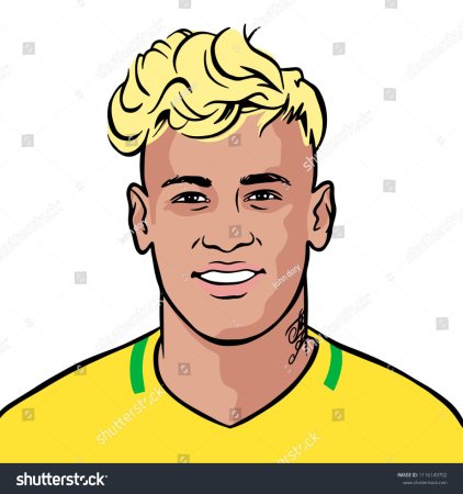 Неймар рисунок легкий