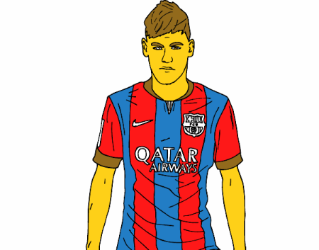 Неймар портрет вектор