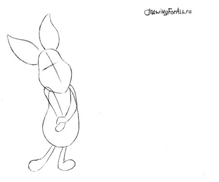 Пятачок рисунок поэтапно