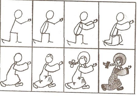 Этапы рисования человека для детей