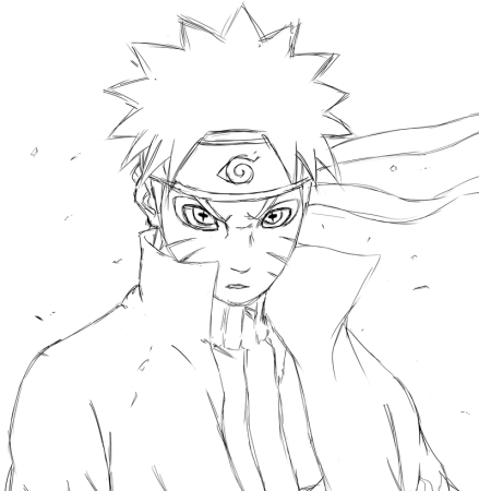 Раскраски аниме Наруто Узумаки