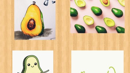 Рисовать авокадо пошагово