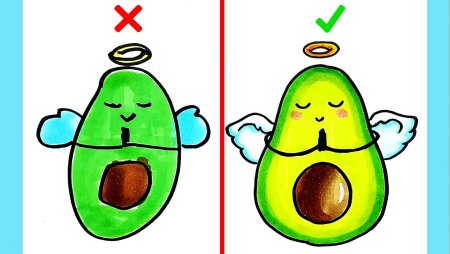 Маленькие рисунки авокадо