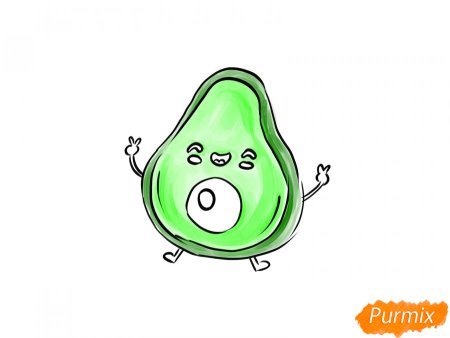 Легкие рисунки авокадо