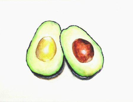 Наклейки "авокадо"