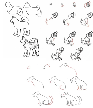 Барбос и Жулька нарисовать