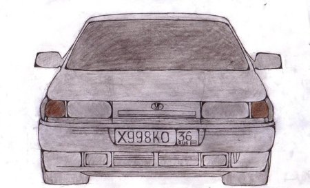 Lada (ВАЗ) 2112 чертеж