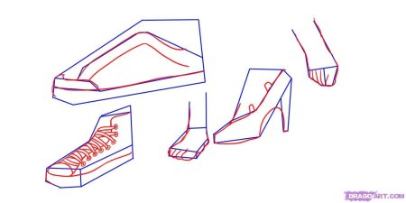 Туфли для рисования