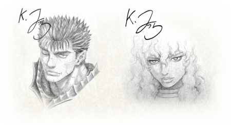 Кэнтаро Миура Гриффит и Гатс