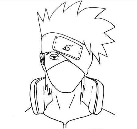 Наруто рисование Какаси