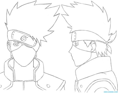 Волосы Наруто карандашом