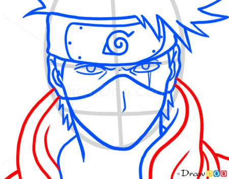 Какаси Хатакэ поэтапно