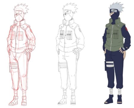 Kakashi Hatake draw easy