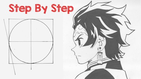 How to draw Tanjiro Kamado easy