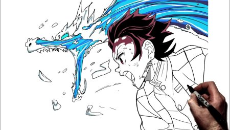 How to draw Tanjiro Kamado