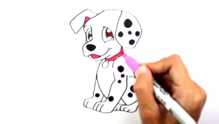 Далматинец рисунок простой