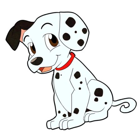 Щенки далматина сбоку