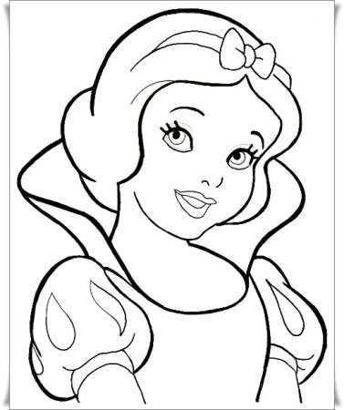 Белоснежка для срисовки