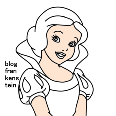 Рисунок Белоснежки карандашом поэтапно для начинающих