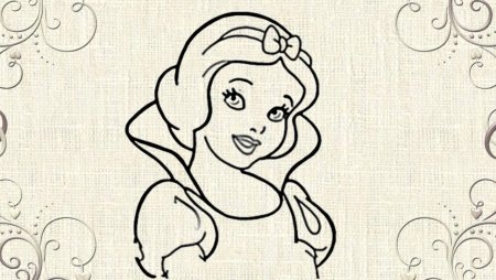 Раскраска Белоснежка