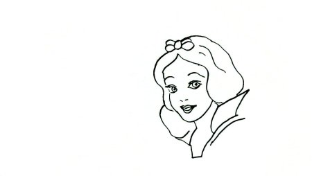 Белоснежка рисунок карандашом