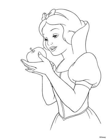 Белоснежка для рисования