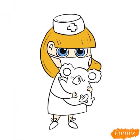 Ветеринар рисунок для детей поэтапно