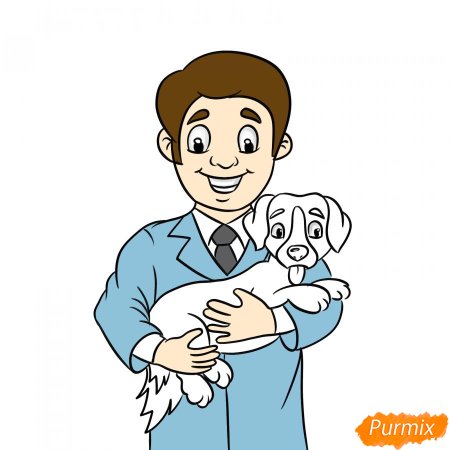 Как нарисовать ветеринара