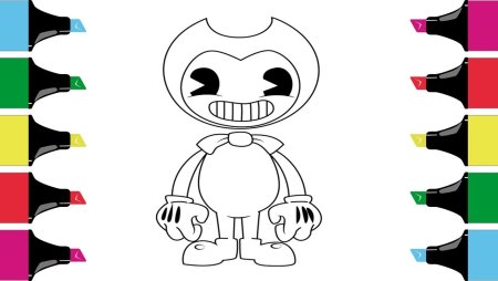 БЕНДИ рисунок карандашом для срисовки