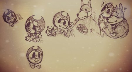 БЕНДИ И Борис раскраска