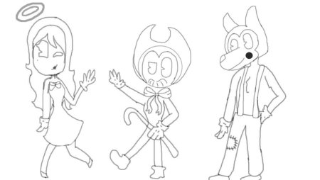 БЕНДИ игра раскраска