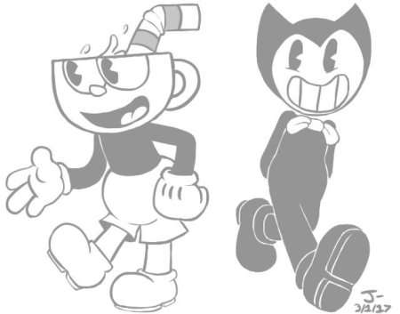 Как рисовать БЕНДИ поэтапно карандашом для начинающих