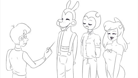 Поэтапное рисование робота