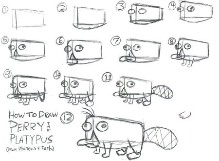 Перри Утконос выкройка