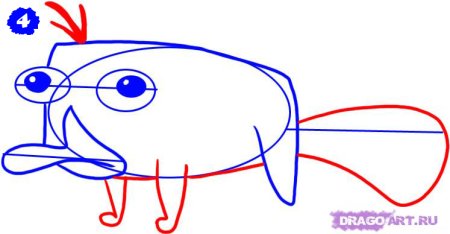 Нарисовать утконоса поэтапно