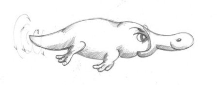 Уроки рисования утконоса