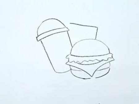 Рисование пошагово торт