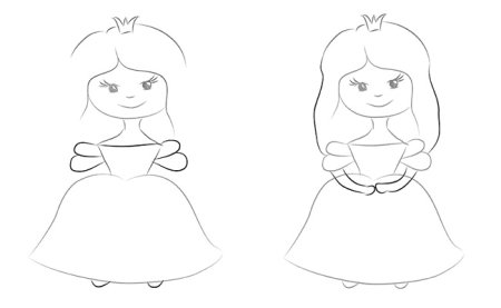Пошаговое рисование девочки для детей